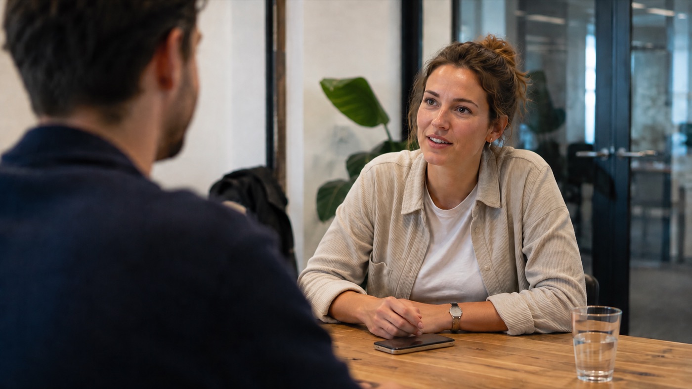 Kennismakingsgesprek met een kandidaat
