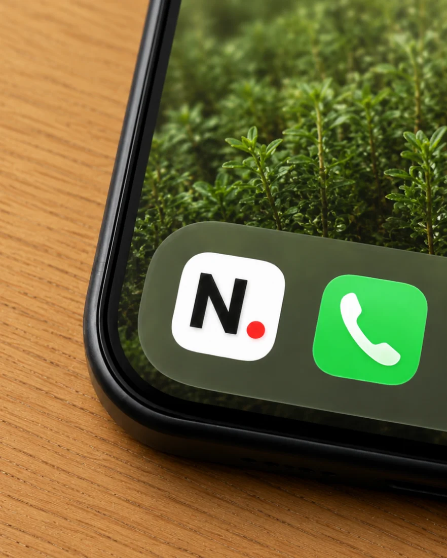 Foto: telefoon op tafel